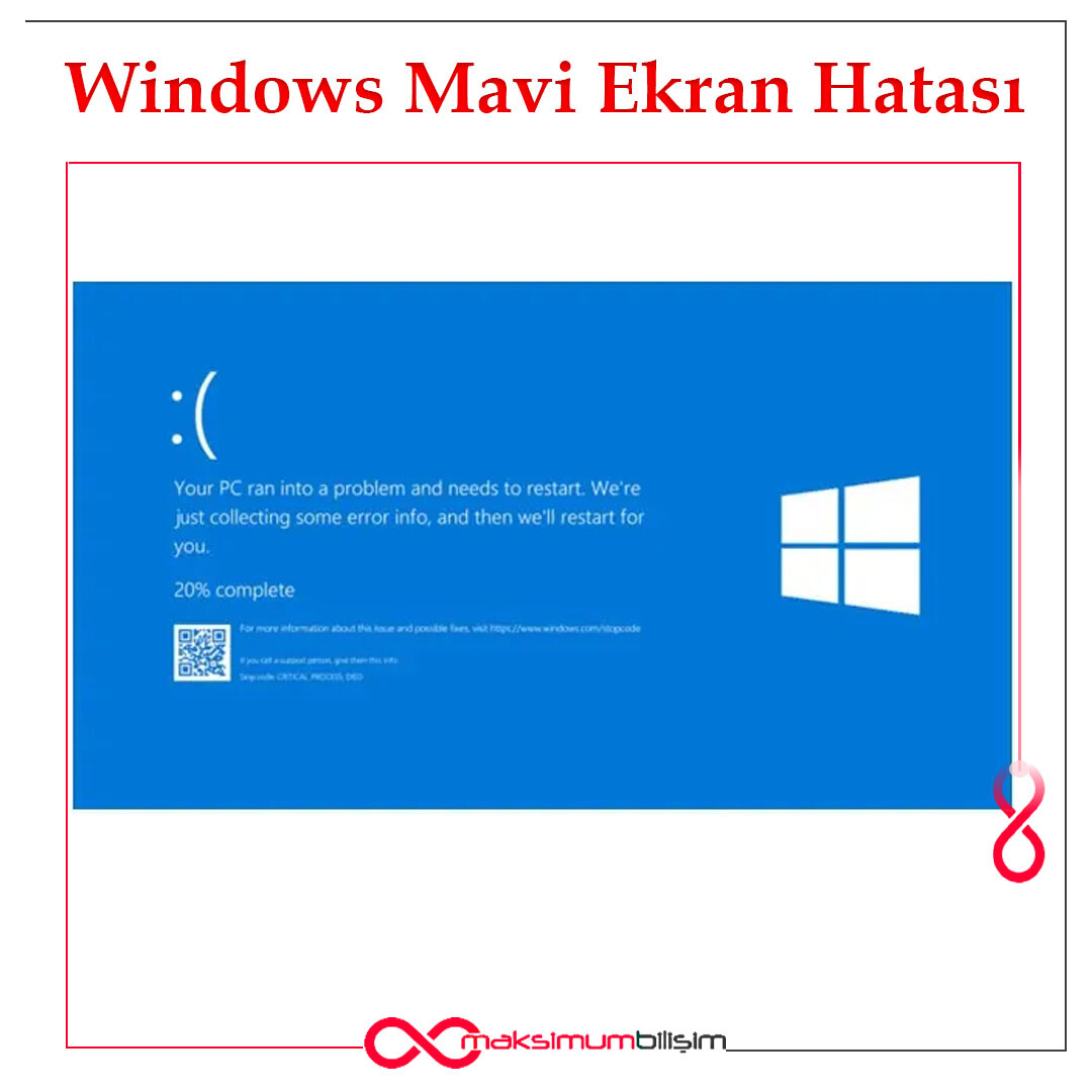 windows mavi ekran hatası