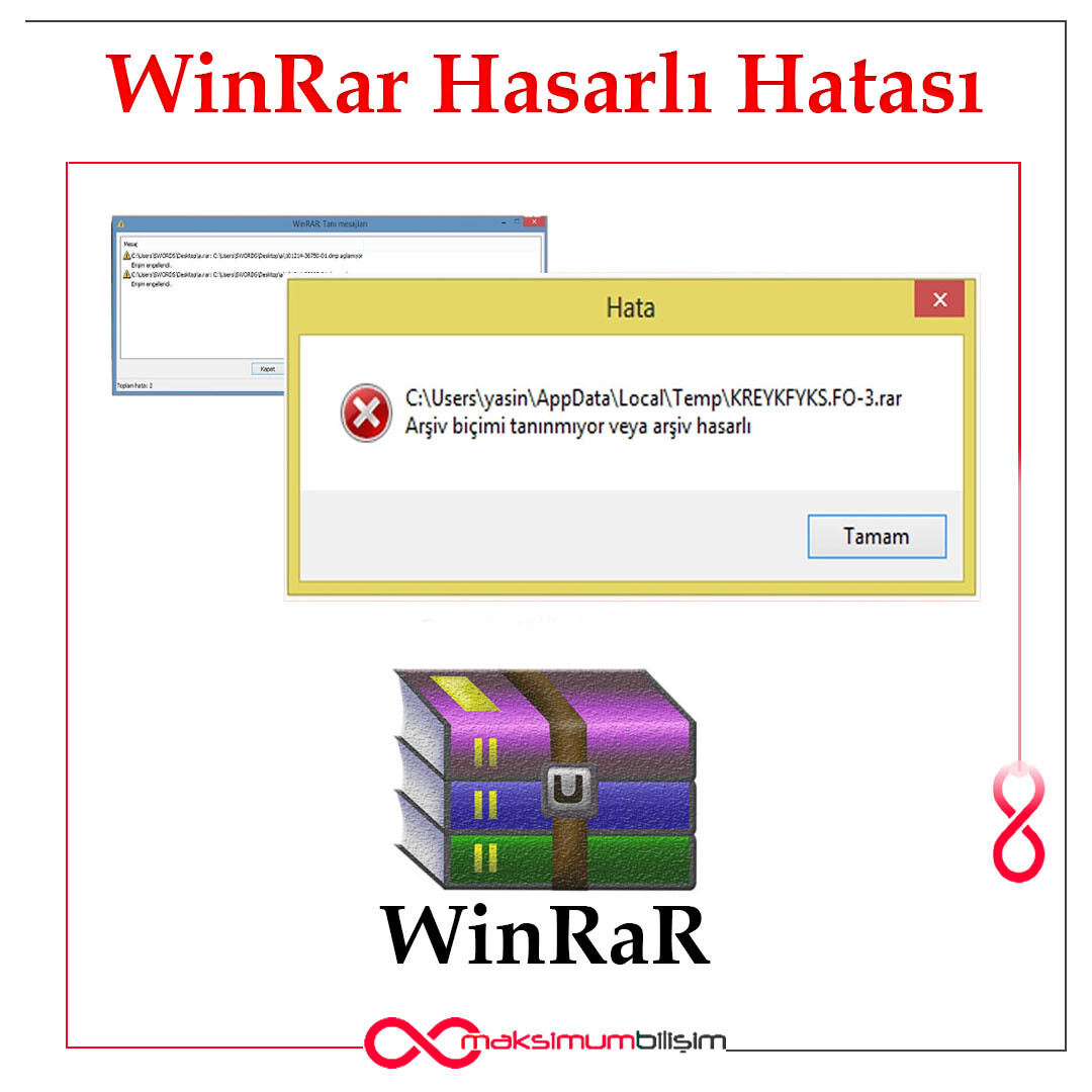 WinRAR Hasarlı Hatası